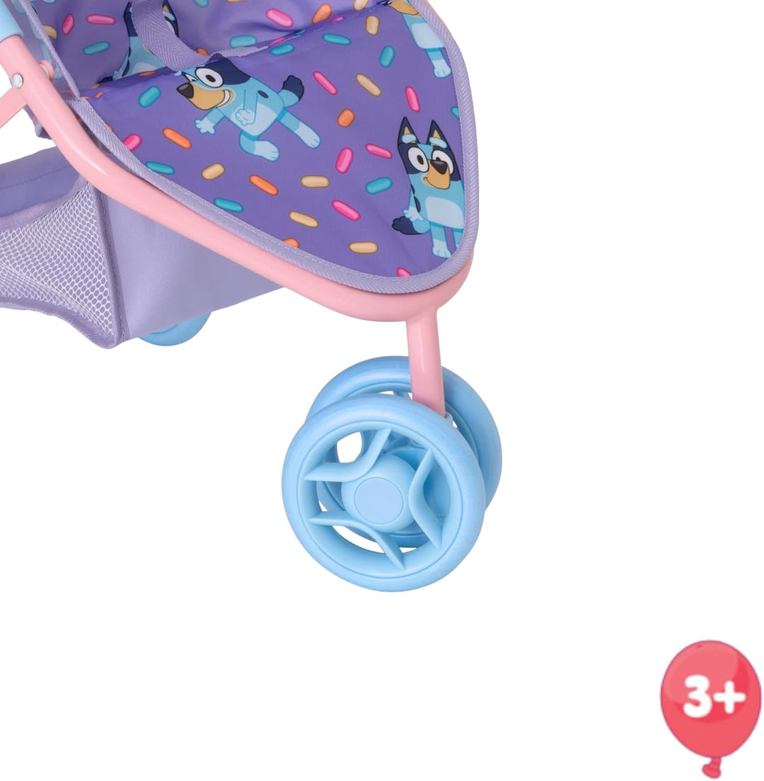 Bluey Jogger Puppen Kinderwagen | Spielzeugpuppen Buggy | Baby Doll Kinderwagen | Kinder Puppe Kinde