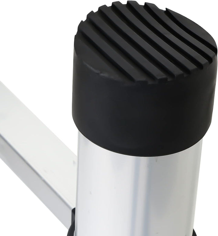 Fiqops 3.2M Aluminium Teleskopleiter, Ausziehbare Leiter 150 kg Belastbarkeit, Rutschfester Aluleite