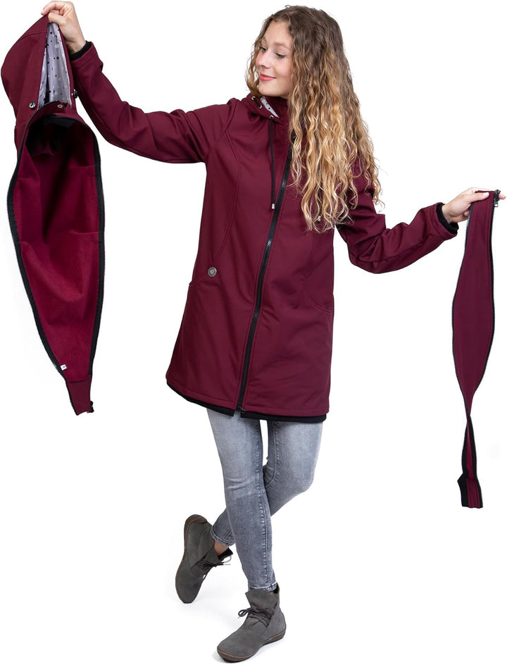 Viva la Mama – Allwetter Funktionsjacke für Mama und Baby, Umstandsjacke + Tragejacke - MELLORY S Vo