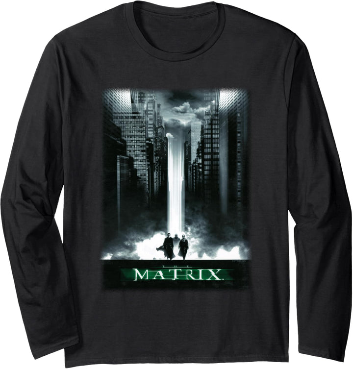 The Matrix Simulated City Langarmshirt