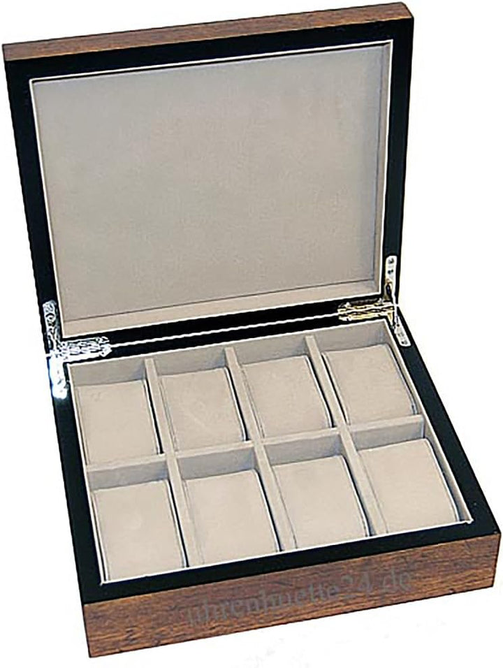 Uhrenhuette Uhrenbox aus Echtholz W-062 für 8 Uhren