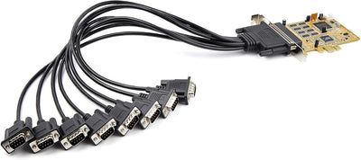 StarTech.com 8 Port PCI Express Karte - PCIe RS232 Erweiterungskarte - 16C1050 UART - Windows & Linu