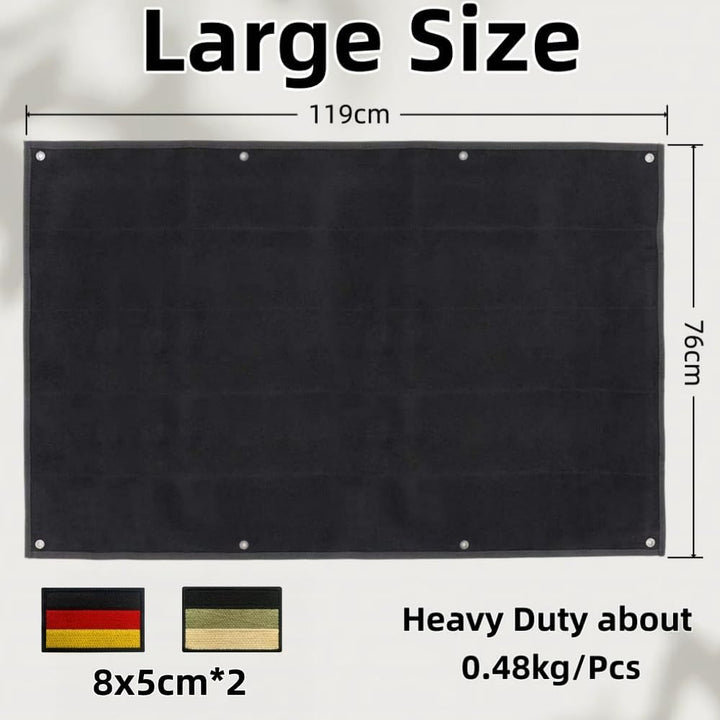 114x76cm XXL Patch-Display-Platte,Hängend Patch-Sammeltafel,Taktische Militär Patch Holder Platte Kl
