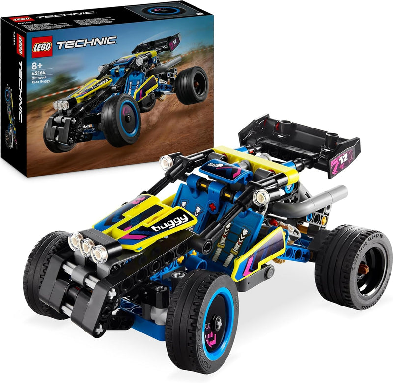 LEGO Creator 3in1 Tieflader mit Hubschrauber, Fahrzeuge-Set & Technic Offroad Rennbuggy, Auto-Spielz