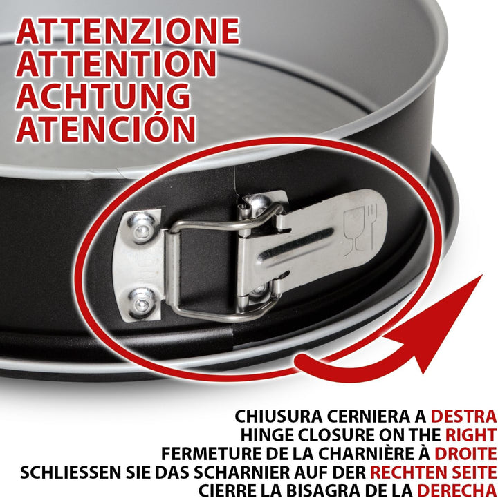 Springform Guardini Durchmesser -26 cm Bake and Take sehr gute Antihaftbeschichtung sichere Premium-