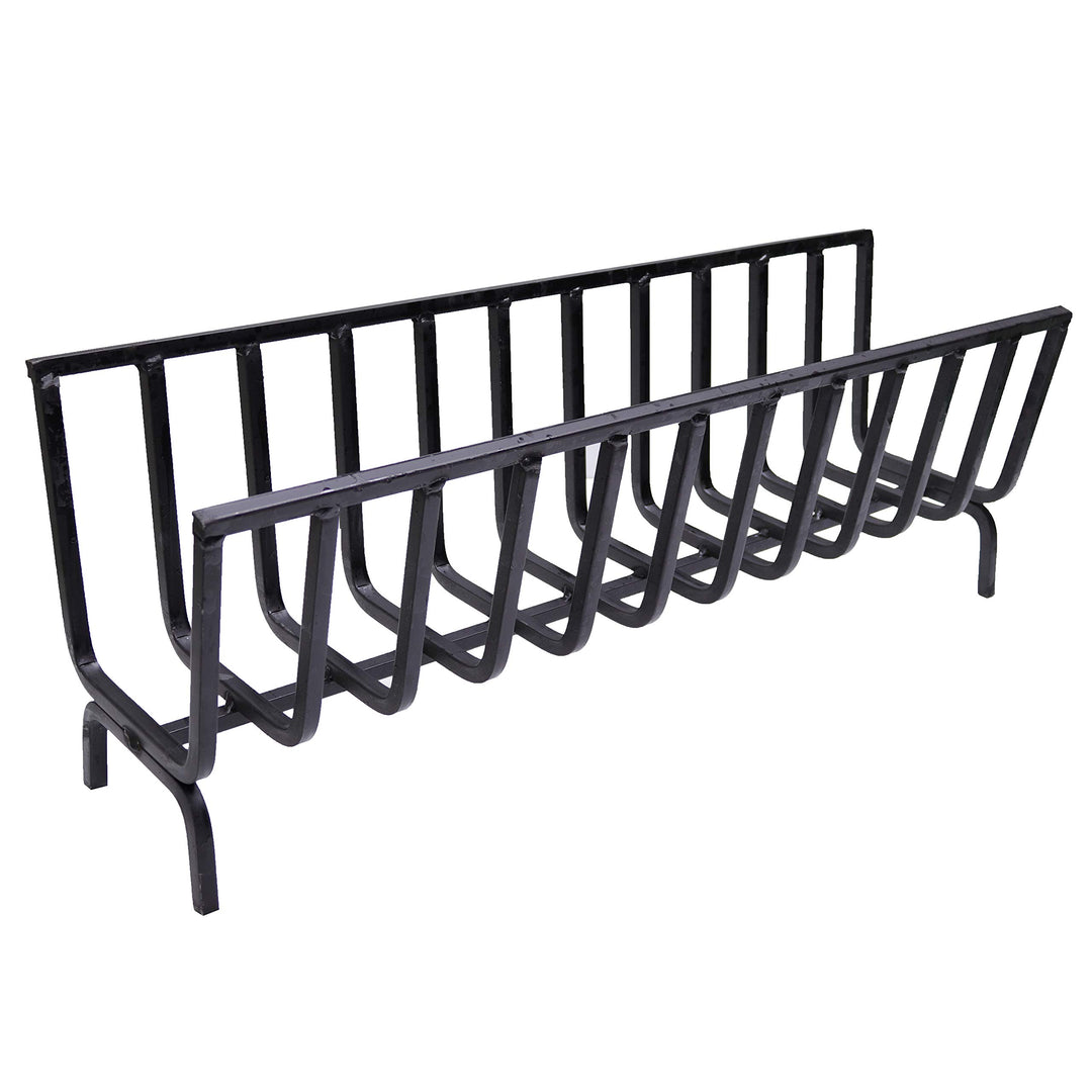 Brennholz, Holzkorb, Eisen-Feuerschale für Kamin und Grill (87 x 25 x 32 cm) cm 87x25x32h, cm 87x25x