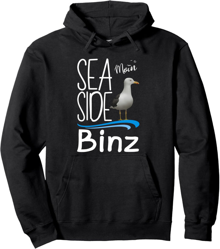 Binz Moin Insel Urlaub Ostseeküste Moin Camping Reise Möwe Pullover Hoodie