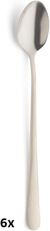 Amefa Austin 1410 PVD Latte Machiato Löffel-Set, beschichtet, Chamapgner, für 6 Personen, 6-teilig,