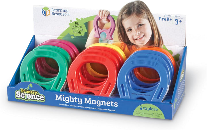 Learning Resources Primary Science Starke Magneten (Set mit 12 Stück), Klein