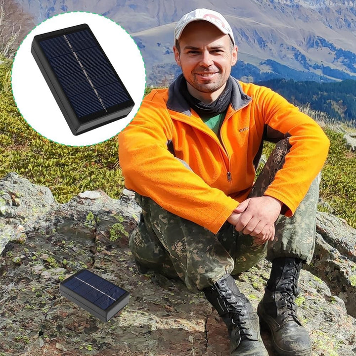 Solarladegerät, 1W 4V Tragbares Solarpanel Ladegerät PVC Polysilizium AA/AAA Solar Powerbank Wireles