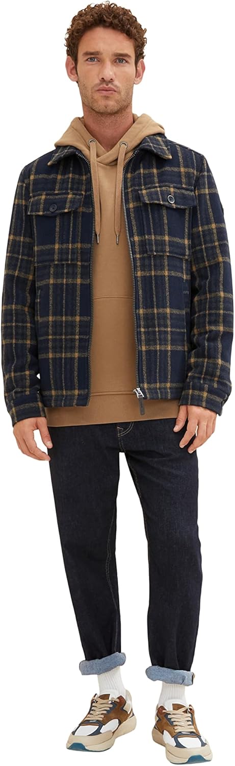 TOM TAILOR Herren Basic Hoodie Sweatshirt M 15078 - Otter Brown, M 15078 - Otter Brown