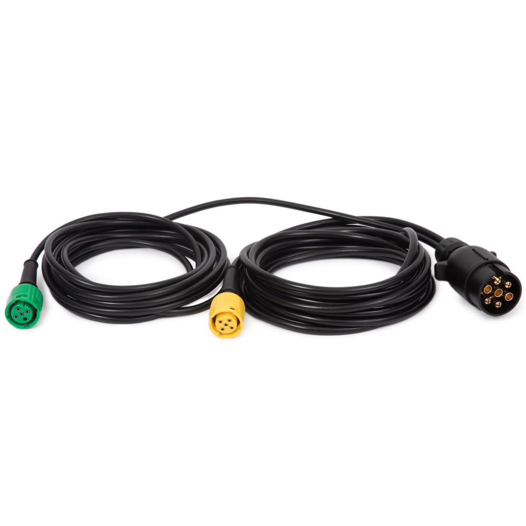 Feuunly 4,0 Meter Anhängerkabel Stecker 7 Polig auf 1xStecker 5 polig und 1xStecker 4 polig, 12V Was