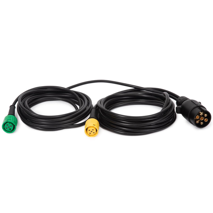 Feuunly 4,0 Meter Anhängerkabel Stecker 7 Polig auf 1xStecker 5 polig und 1xStecker 4 polig, 12V Was