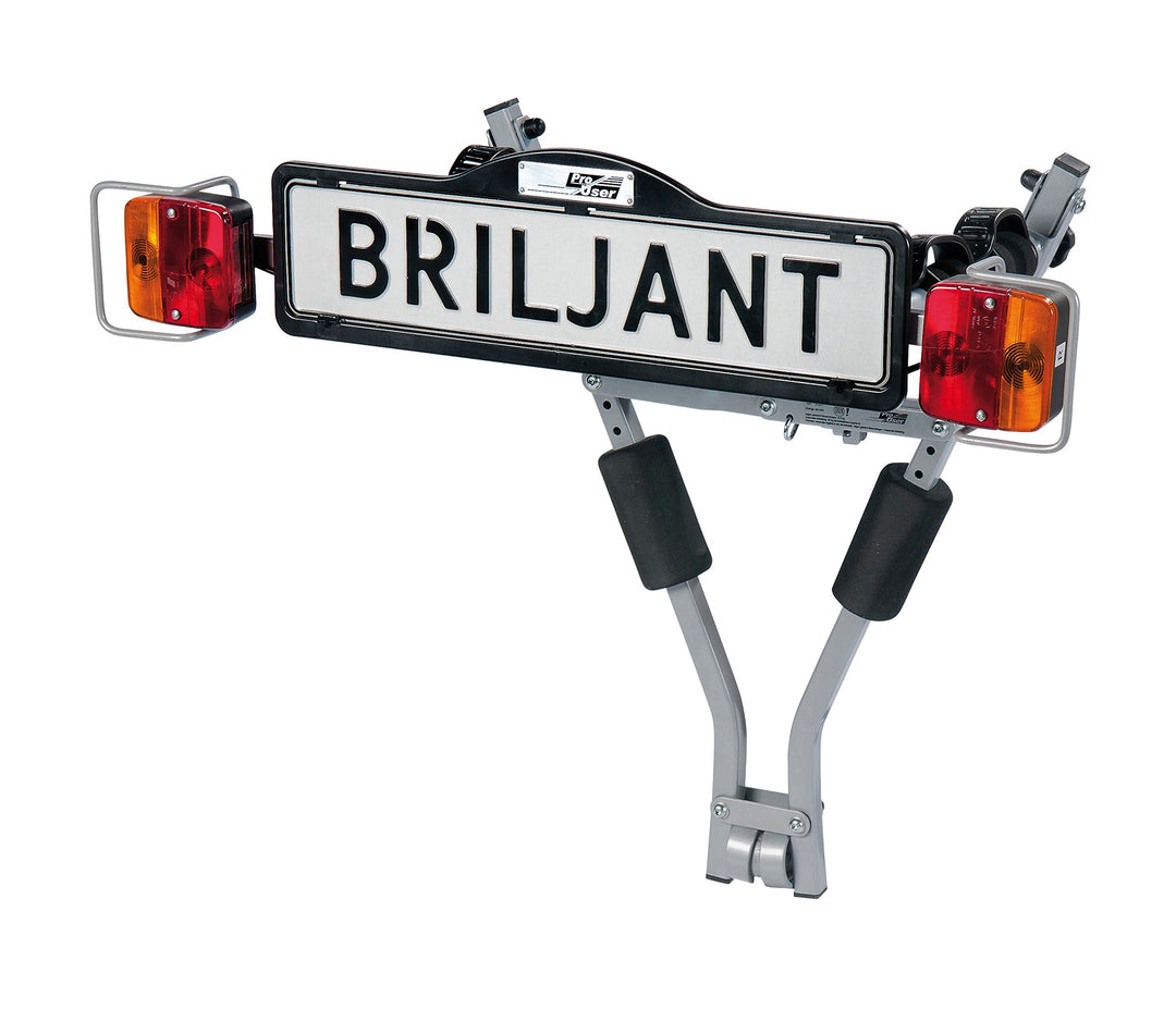 ProUser 5191533 Fahrradträger, glänzend schwarz/Silber