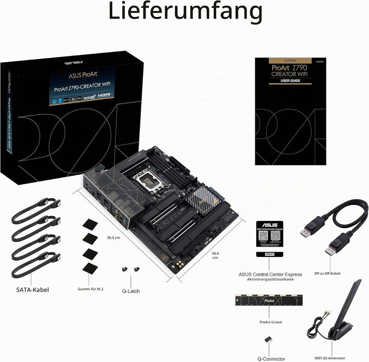 ASUS ProArt Z790-CREATOR WiFi Content Creator Mainboard Sockel Intel LGA 1700 (Intel Z790, PCIe 5.0,