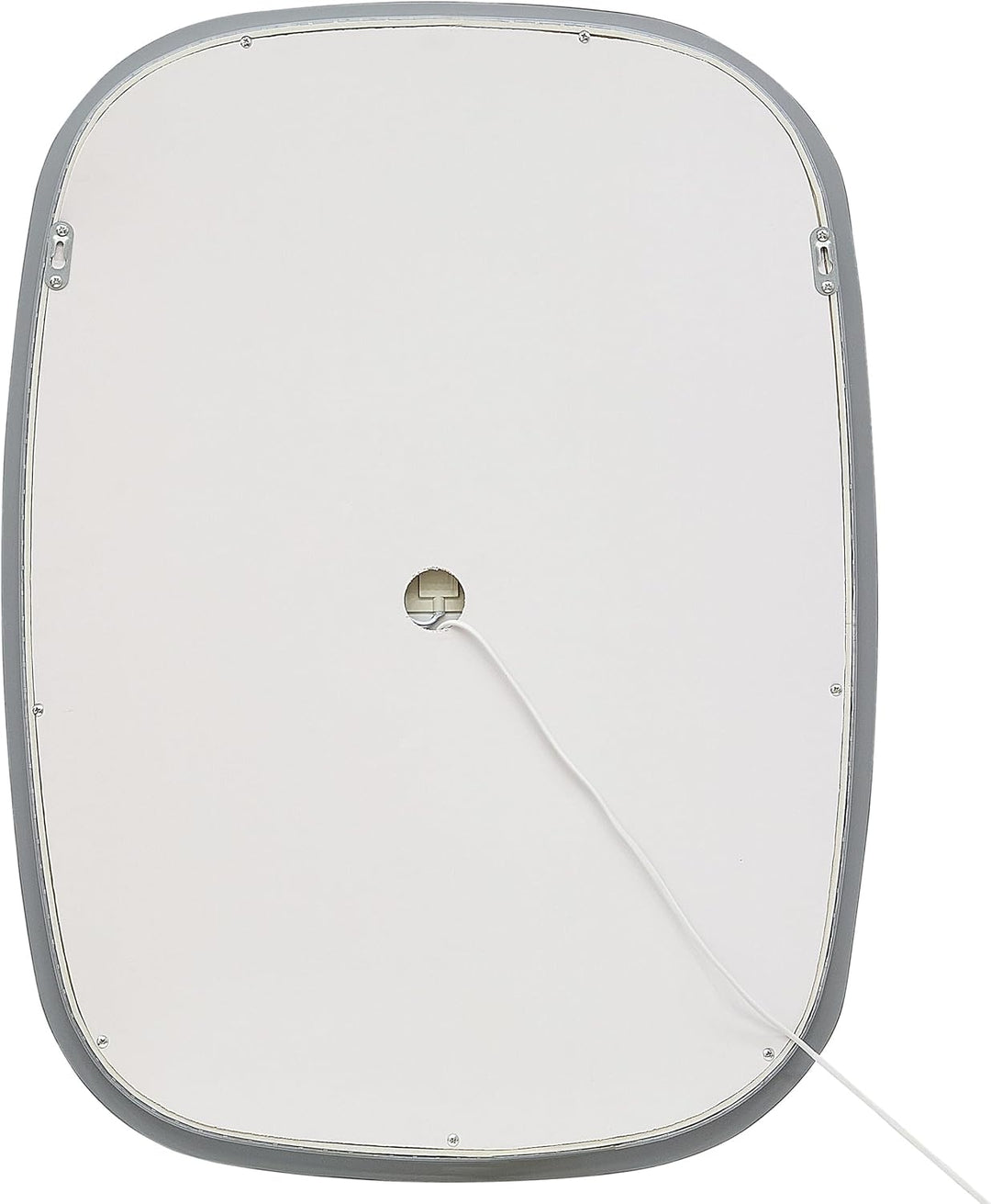 Modern Ovaler LED Wandspiegel Badezimmer Schlafzimmer ø 78 cm Silber Bergerac