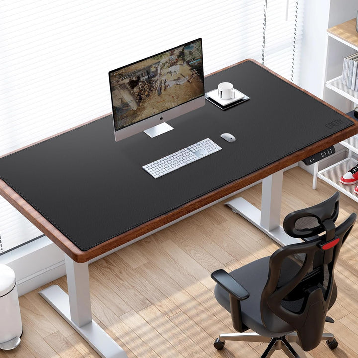 Cacoy PU Leder Schreibtischunterlage, 1600x600 mm Verlängertes Gaming Mauspad XXL, Wasserdichte Gros