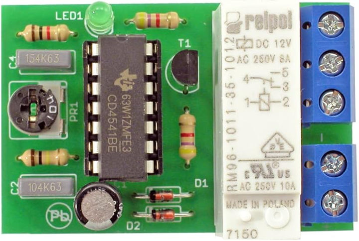 AVT1710 KIT DIY Verzögerungsschalter, Elektronisches DIY Kit, Lernpaket, Elektronik-Bastelkit, Kit z