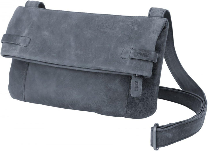 Zwei Klapptasche Milla ML10 aus Leder Blau, Blau