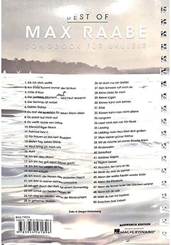 Best Of Max Raabe - Songbook für Ukulele mit Plek - Jeder Song ist zweimal notiert einmal mit Melodi