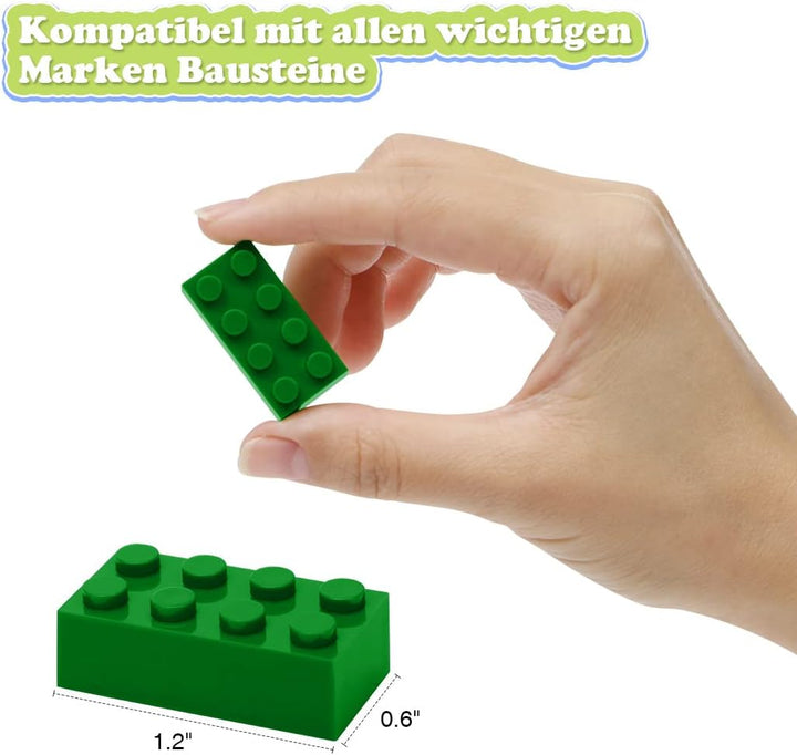 200 Stück 2x4 Gemischte Classic Bausteine, Kompatibel mit Allen Marken, Kreativ Lernspielzeug, Gesch