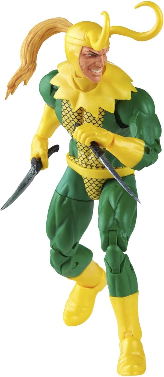 Marvel Legends Series Loki, Retroverpackung, 15 cm grosse Action-Figur, 3 Accessoires