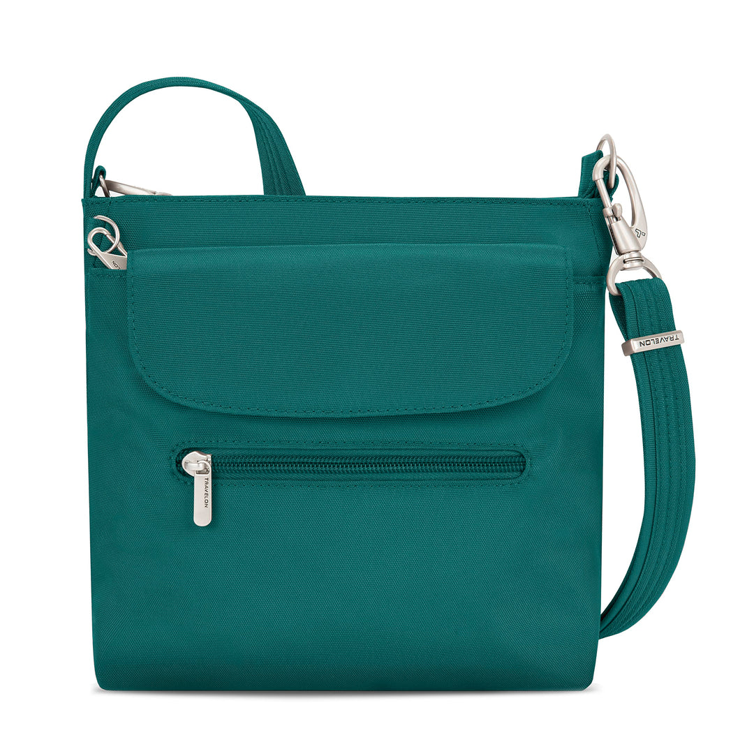Travelon Unisex Anti-diebstahl Klassische Schultertasche Mini-Umhängetasche Fichte, Fichte