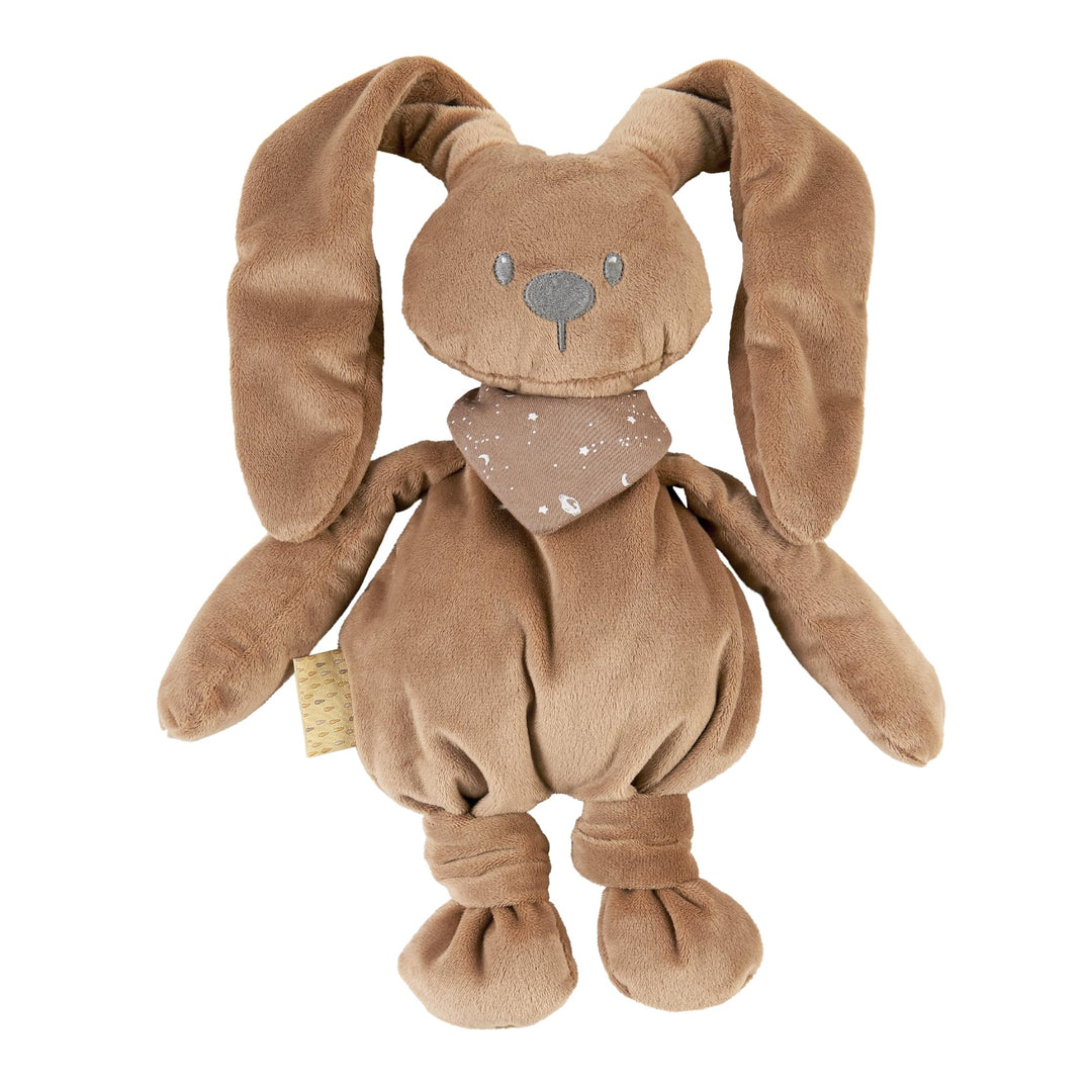 Nattou Cuddly Rabbit LAPIDOU, 30 cm, Lapidou Mocha Mokka Kuscheltier nachtleuchtend, Mokka Kuschelti