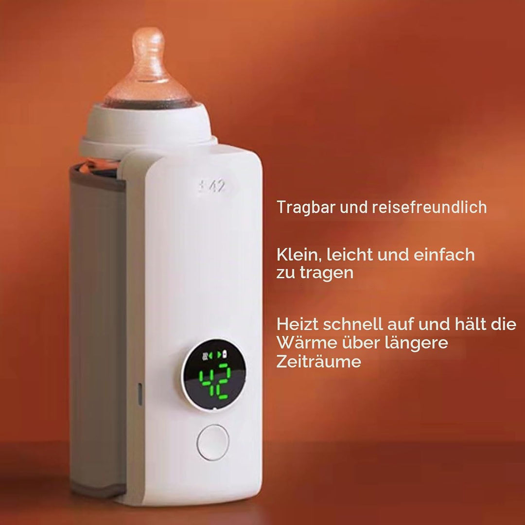Tragbarer Flaschenwärmer für Reisen, Sofortiges Erhitzen und Langanhaltendes Erwärmen, Milchwärmebeh