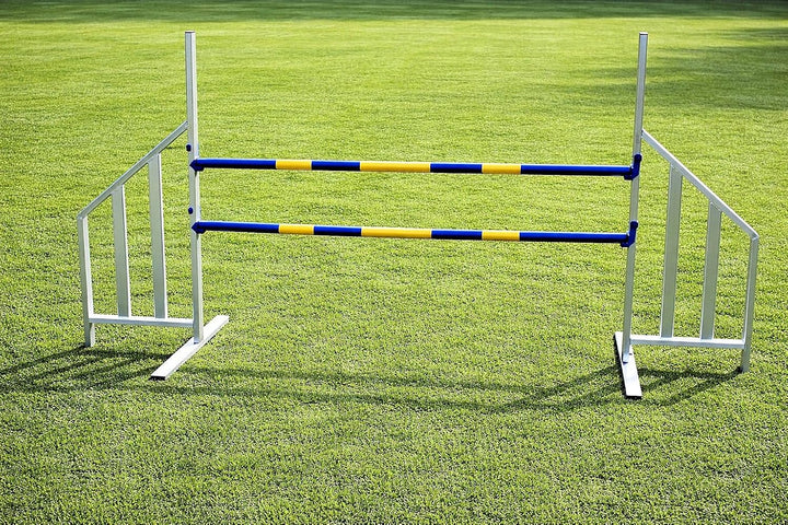 Agility ALU-Hürde für Hunde Profi-Training-Set FCI konform - Agilität Fitness für Ihren Hund - Hunde