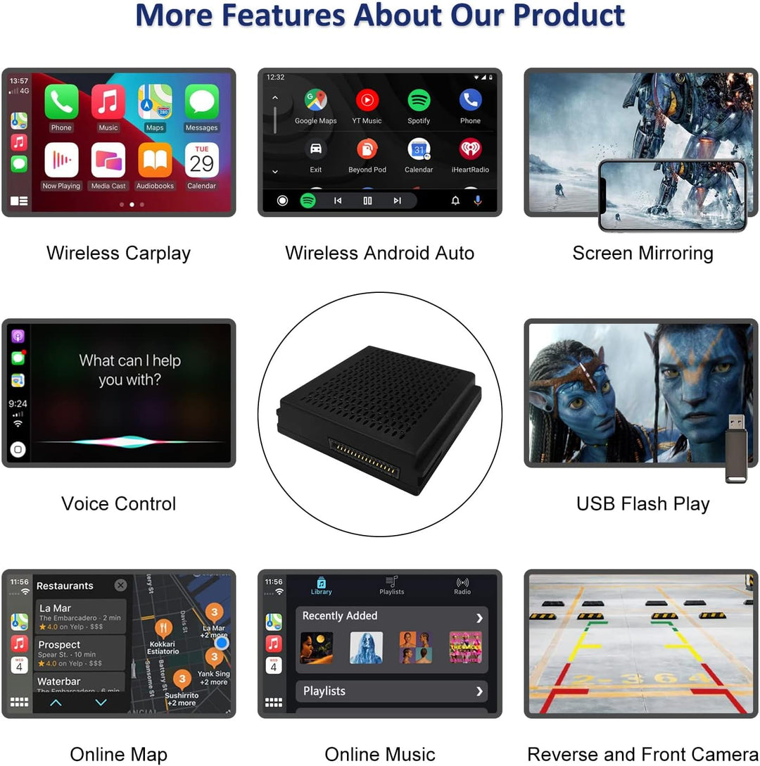 Road Top Wireless Carplay Adapter für Mercedes Benz C/E/CLA/GLA/GLK/CLS/ML/GL/GLK/SLK mit NTG4.5 201