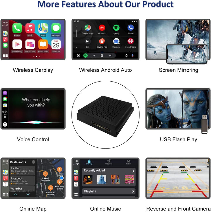 Road Top Wireless Carplay Adapter für Mercedes Benz C/E/CLA/GLA/GLK/CLS/ML/GL/GLK/SLK mit NTG4.5 201