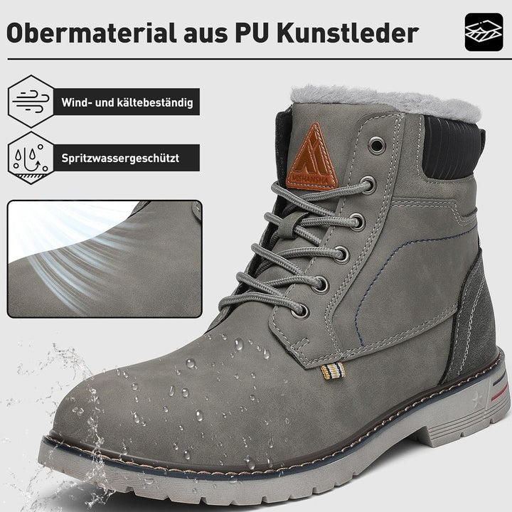 Mishansha Winterschuhe Herren Warme Gefütterte Winterstiefel Damen Wasserdicht Winter Boots 41 EU Gr
