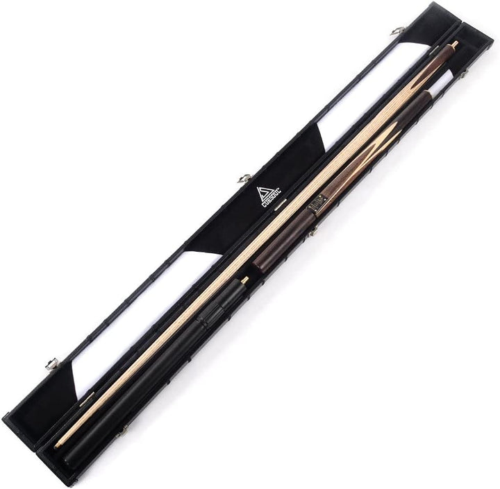 CUESOUL Classic Handmade 57 Zoll Rosewood Snooker Cue mit schwarzem Gehäuse aus Cue und Aluminium Te