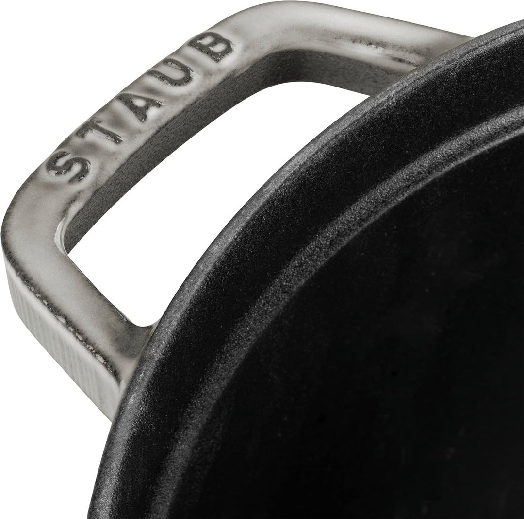 STAUB Gusseisen Bräter/Cocotte, Rund 30 cm, 8,35 L, Aromaregen Funktion, Für alle Herdarten geeignet