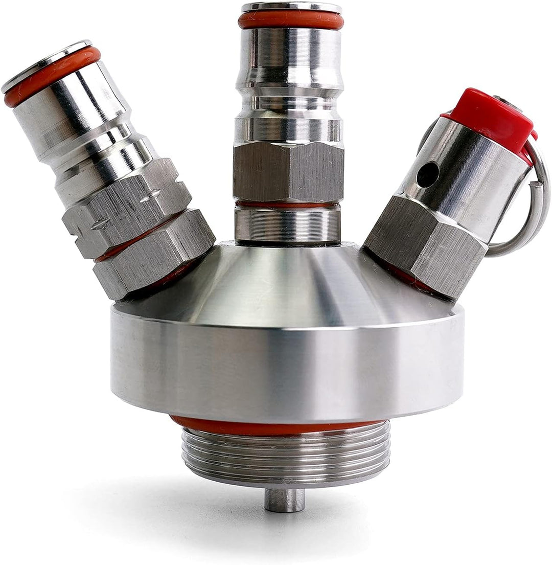 2,5/5 Bar PRV Mini Keg Ball Lock Tapping Head Growler Dosierung für 2L / 3,6L / 4L / 5L / 10L