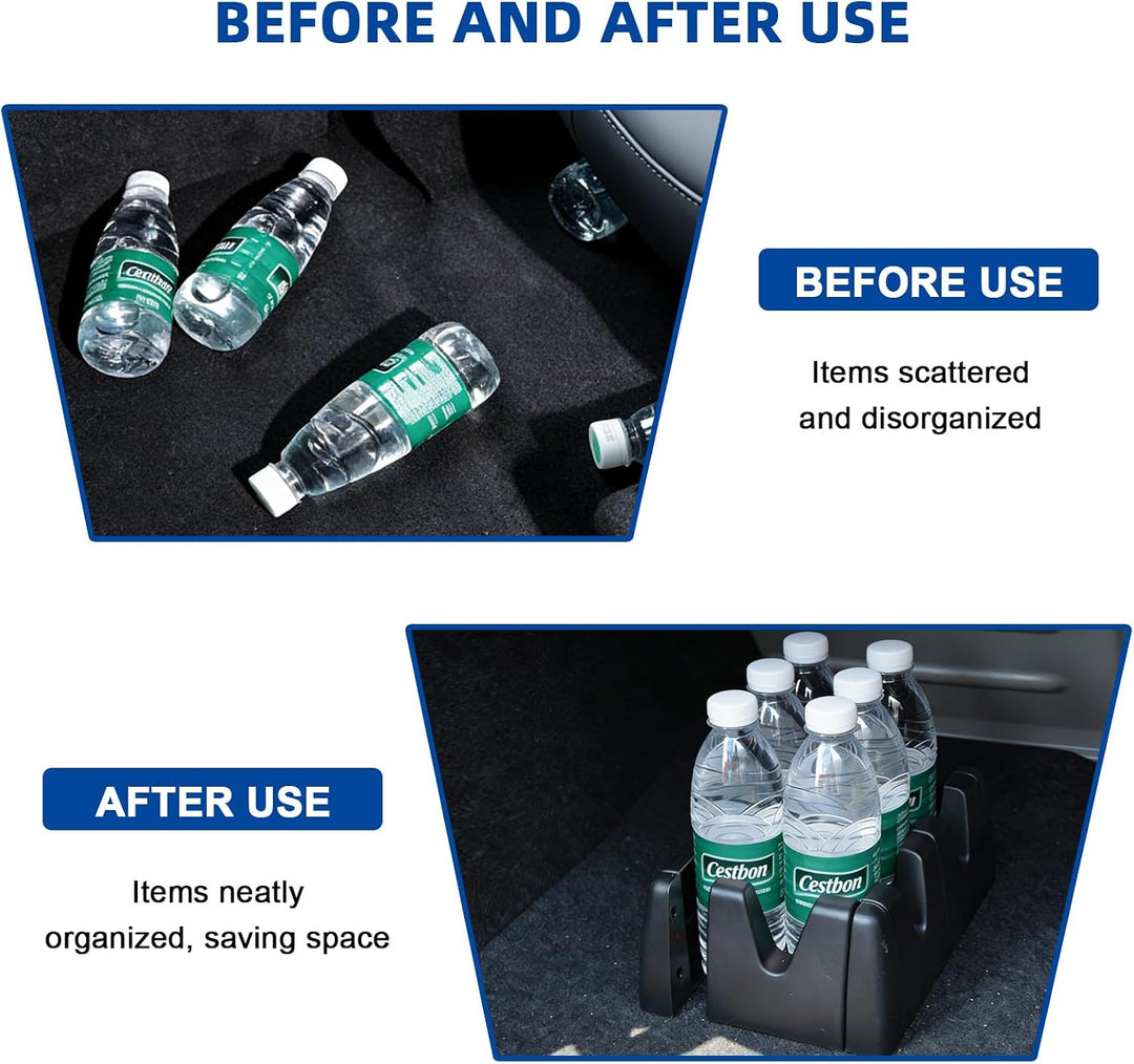 2 Set Auto Kofferraum Organizer, Kofferraum Klett Fixierung, Gepäckfixierung Kofferraum Trenner, Fle