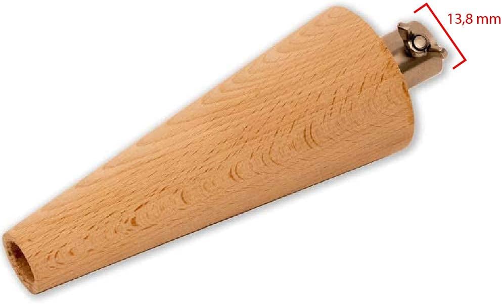 MOESTA-BBQ 19209 - FeuerTüte – Lebensmittelechte Rotisserie-Buchenholzrolle für Baumstriezel - Halte