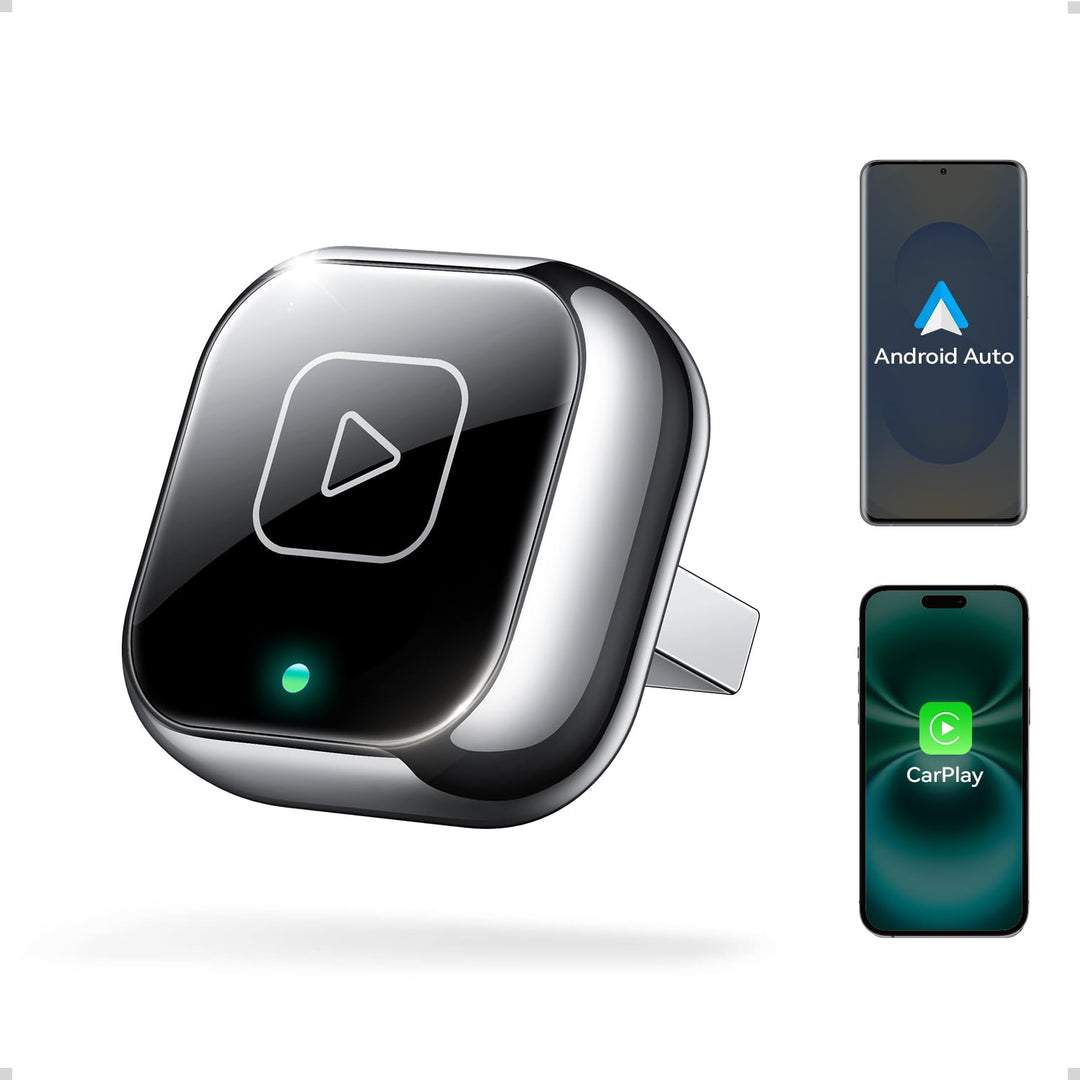 Wireless Carplay & Android Auto Adapter, Mavlou Metalldesign Mini & Stabiler 2-in-1-Dongle, Convert