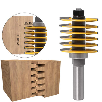 Verleimfräser, 1/2-Zoll Schaft Finger Joint Fräser, Fugenfräser Holzfräser Router Bit, für Dichtebre