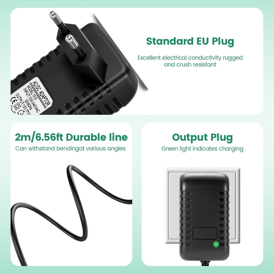 Ladegerät für Bosch Akkuschrauber EasyDrill 12, 15V 1A Netzteil Ladegerät Ladekabel für Bosch Akkusc