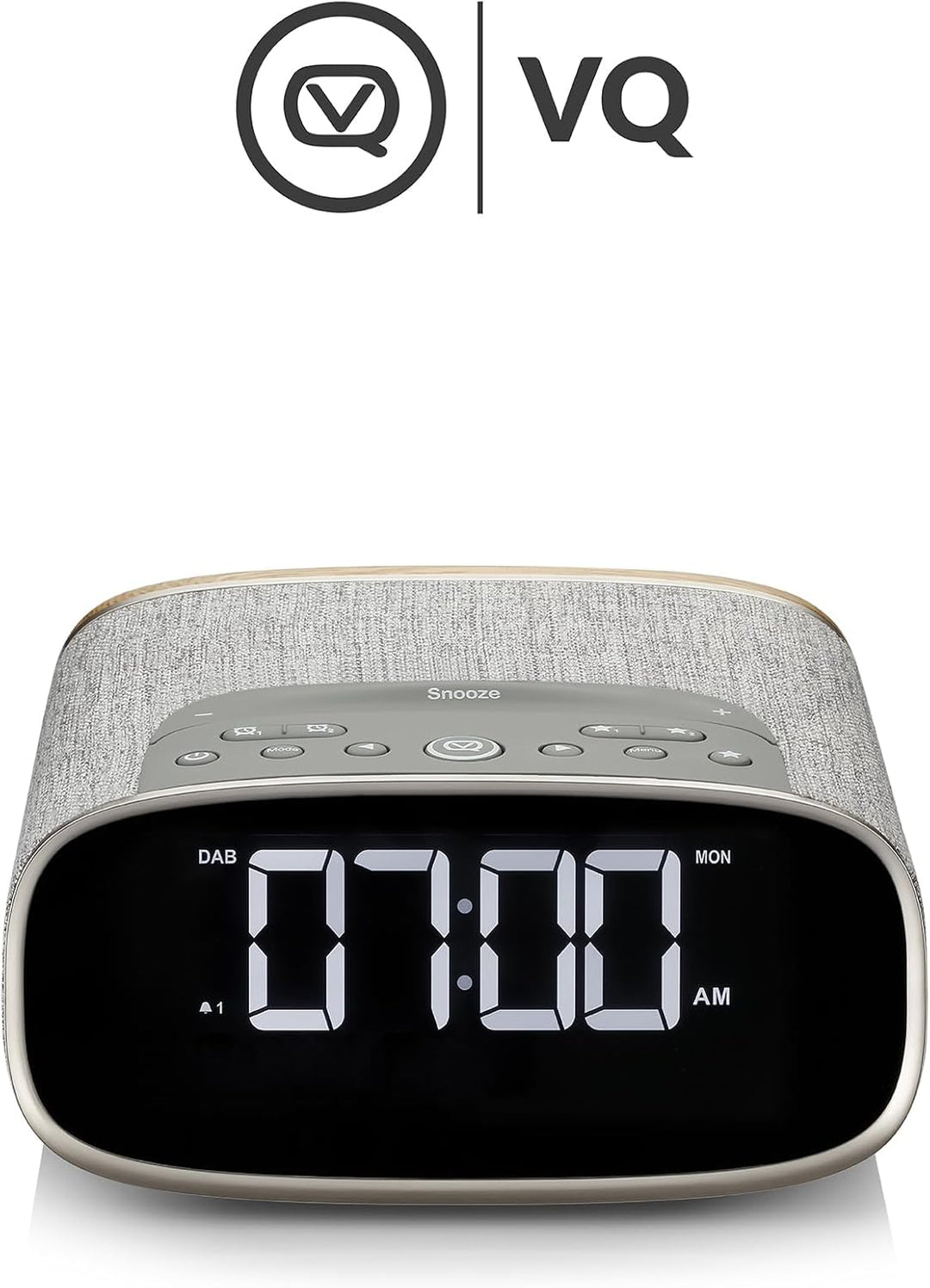 VQ Lark Digitalradio DAB und DAB+ mit FM, Bluetooth, Aux, Zwei USB-Anschlüssen und Weckfunktion - Gr