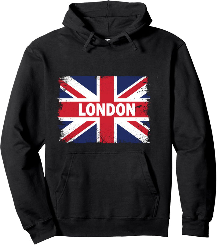 London - England Stadt mit Flagge des Vereinigten Königreichs Pullover Hoodie