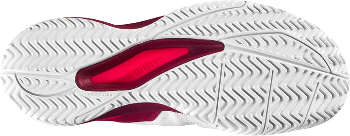 Wilson Unisex Kinder Junior Rush Pro Ace Sneaker 36 1/3 EU White Beet Red Diva Pink, 36 1/3 EU White