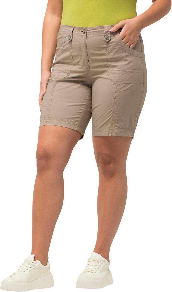 Ulla Popken Damen Hose 44 Kitt, 44 Kitt