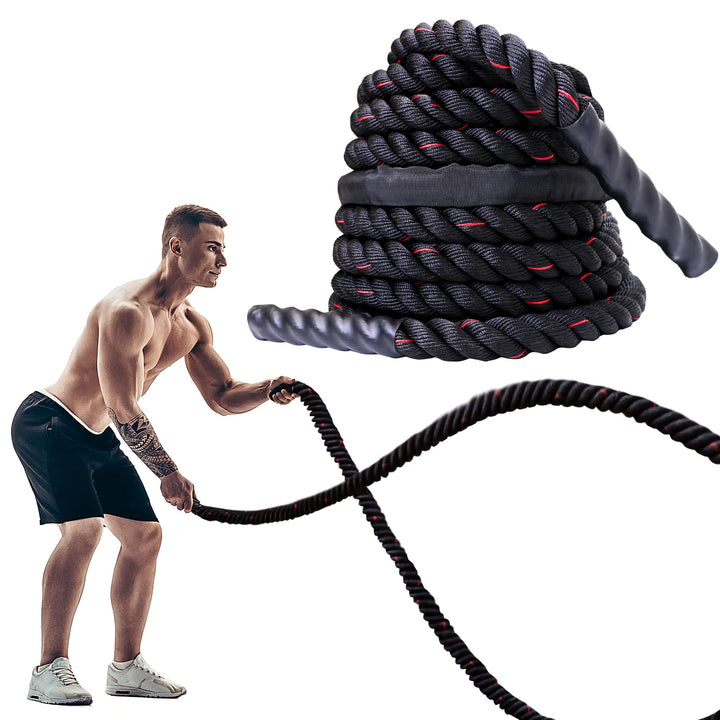 PROIRON 9M /12M Kampfseile, Kampfseil für Fitnesstraining, Fitnessstudio, schwere Übungsseile 38 mm,