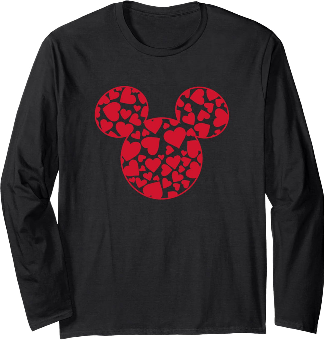 Disney Mickey And Friends Valentinstag Mickey Heart Fill Langarmshirt