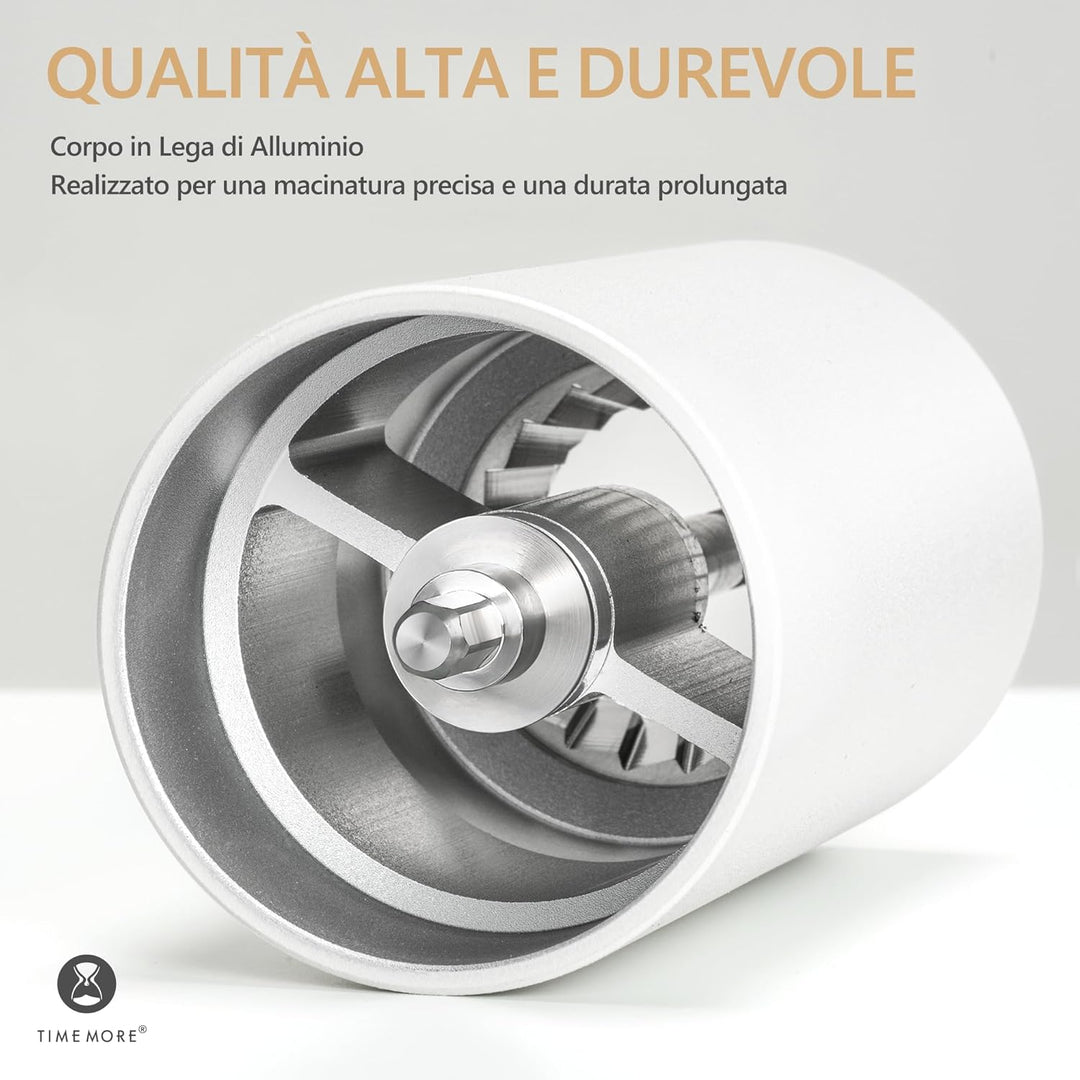 TIMEMORE Chestnut C3s PRO Kaffeemühle Manuell, Upgrade Integrierte Ganzmetallgehäuse, Handkaffeemühl