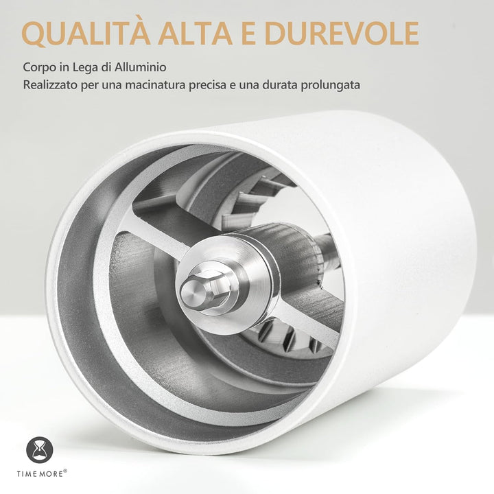 TIMEMORE Chestnut C3s PRO Kaffeemühle Manuell, Upgrade Integrierte Ganzmetallgehäuse, Handkaffeemühl
