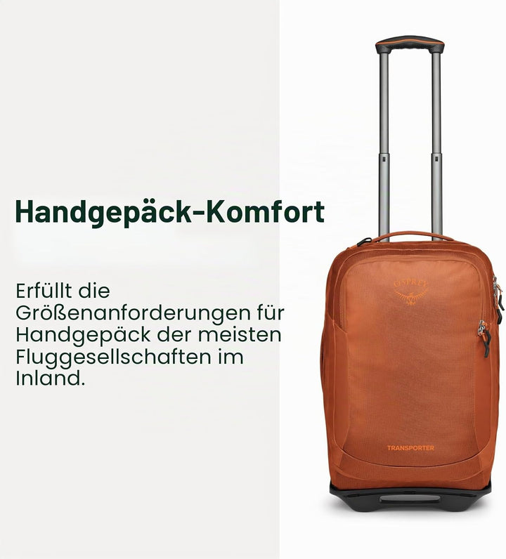 Osprey Unisex – Erwachsene Rolling Transporter Carry-On Duffel Bag Einheitsgrösse Schwarz, Einheitsg